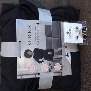 Size large dress with earrings new